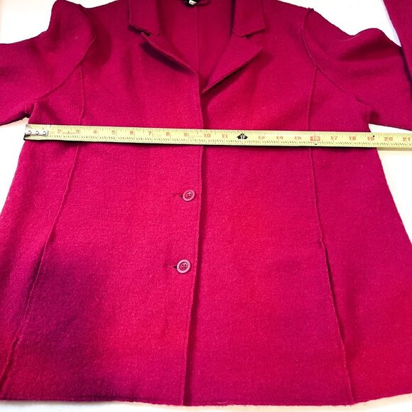 Eileen Fisher Boilded100% merino wool Cardigan Jacket Size Medium - Picture 10 of 14